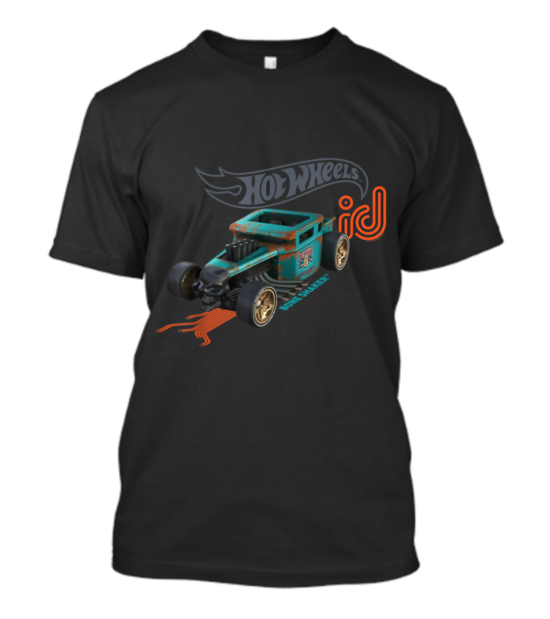 Hot Wheels ID Bone Shaker Vintage Skull Racing Car T-Shirt