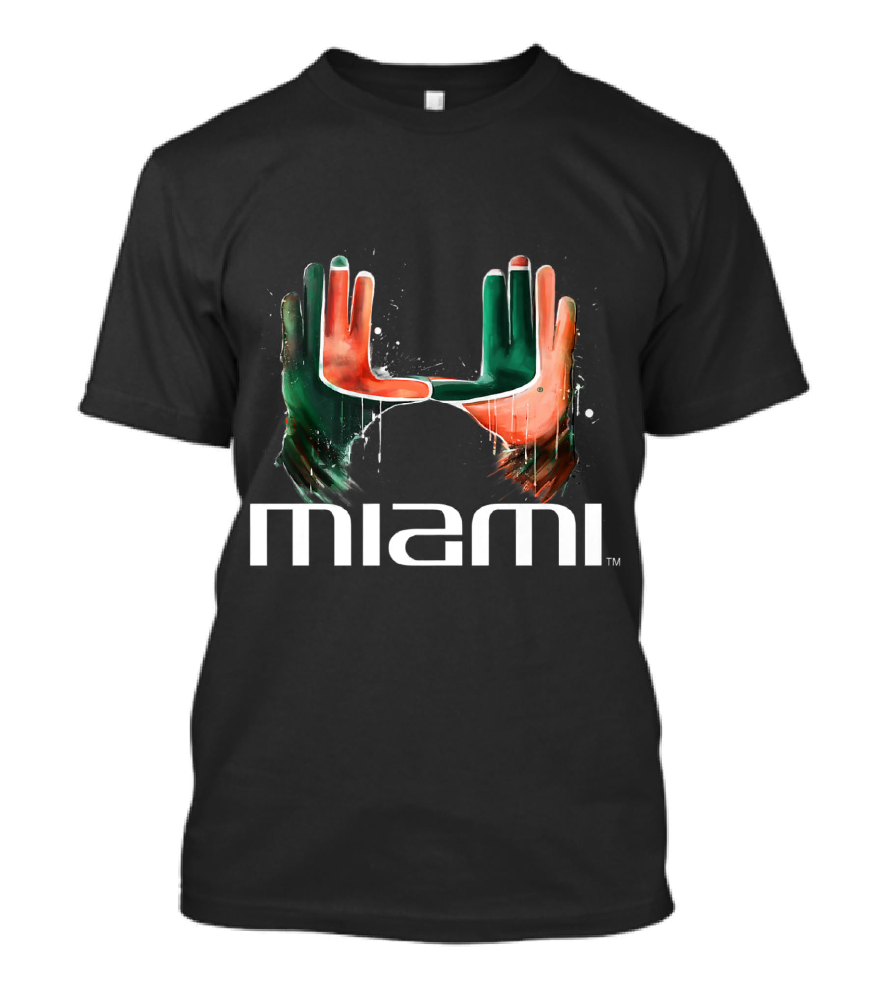 Miami Hurricanes Iconic U Gesture Hands T-Shirt