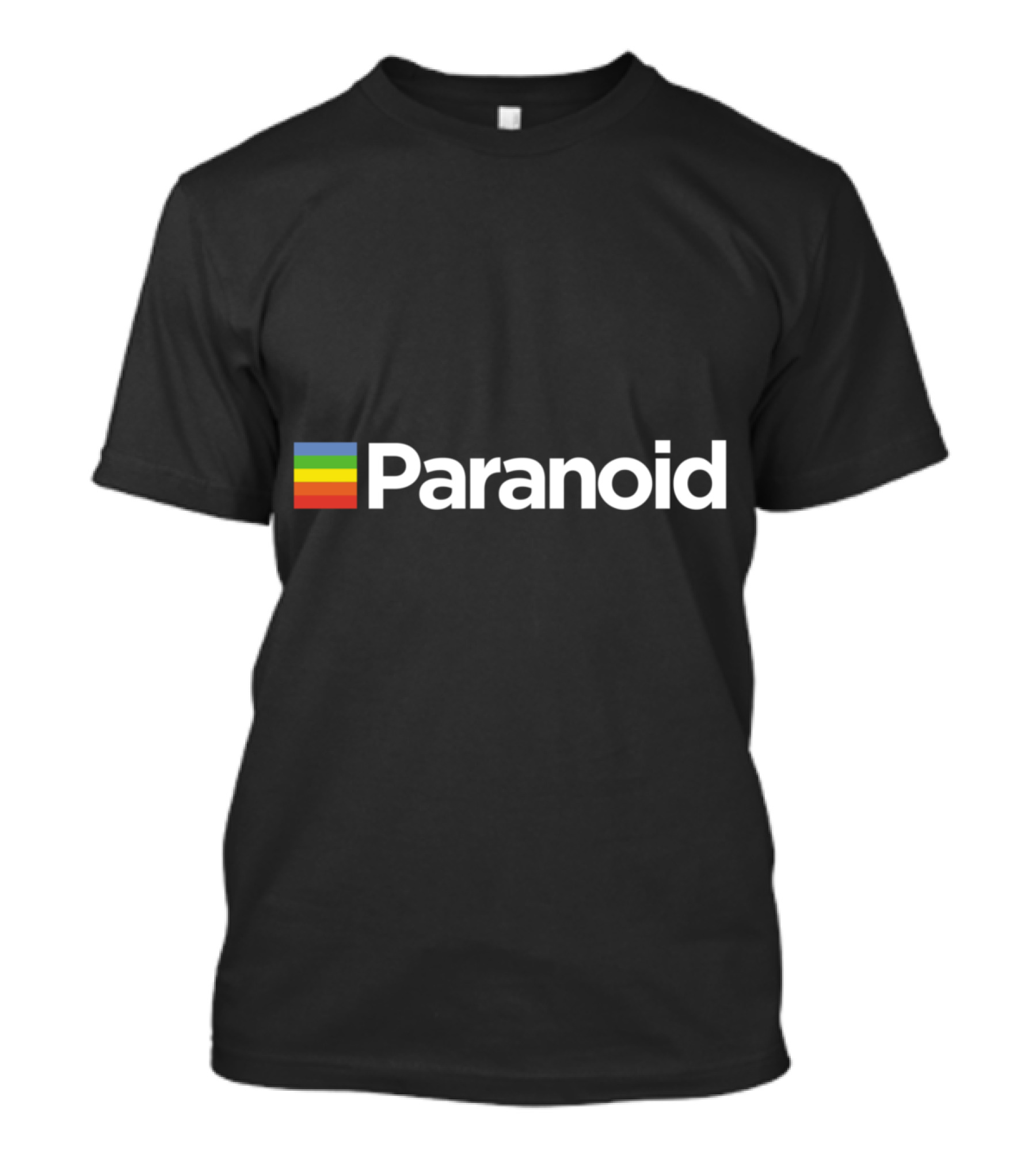 Paranoid Vaporwave Aesthetic With Vintage Rainbow T-Shirt