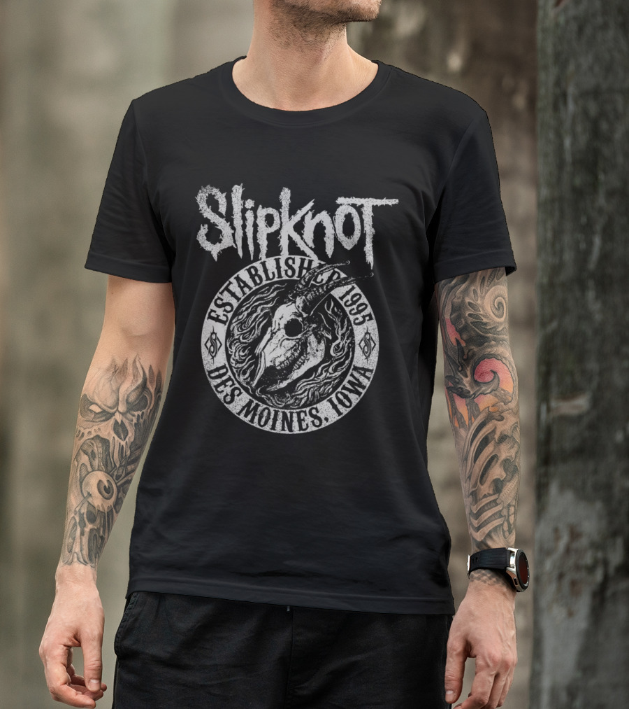Slipknot Established 1995 Goat Des Moines Iowa T-Shirt