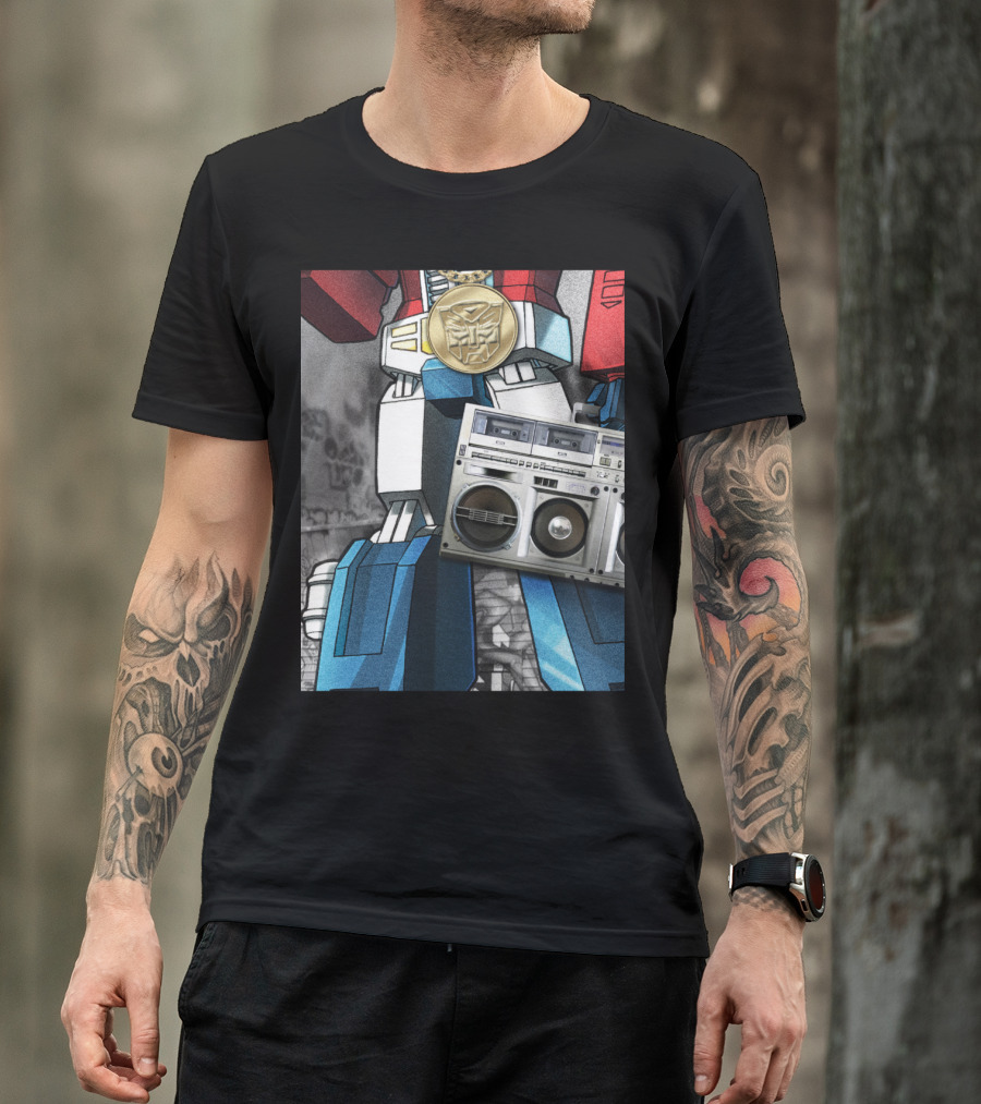 Transformers Optimus Prime Boombox Robot T-Shirt