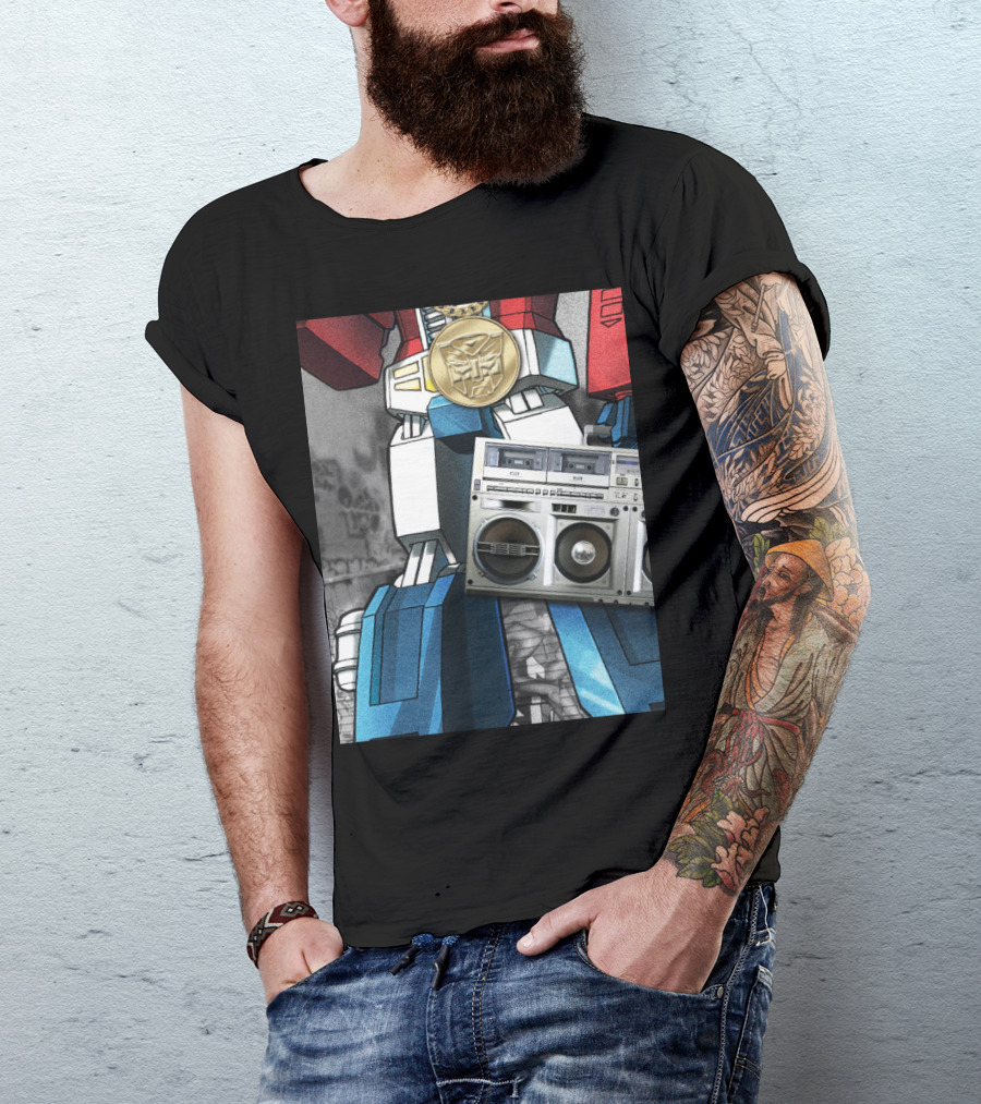 Transformers Optimus Prime Boombox Robot T-Shirt