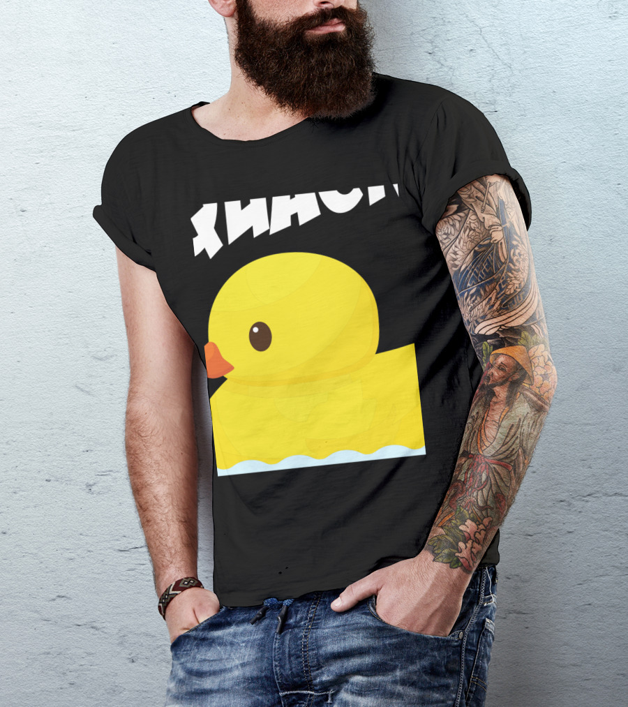 RELEASE THE QUACKIN Funny Yellow Rubber Duck Splash T-Shirt