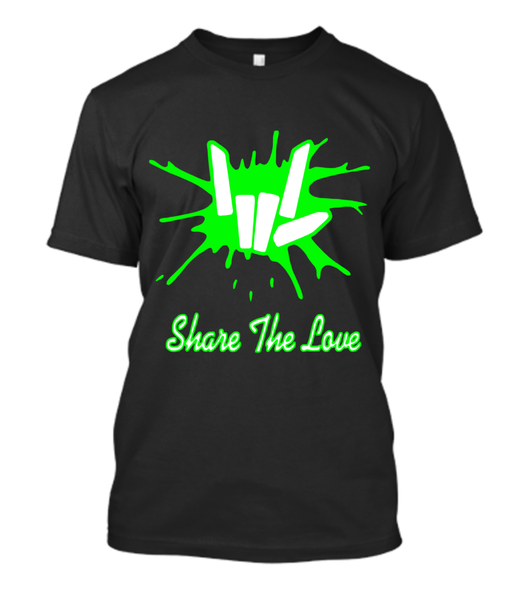 Share The Love Neon Hand T-Shirt