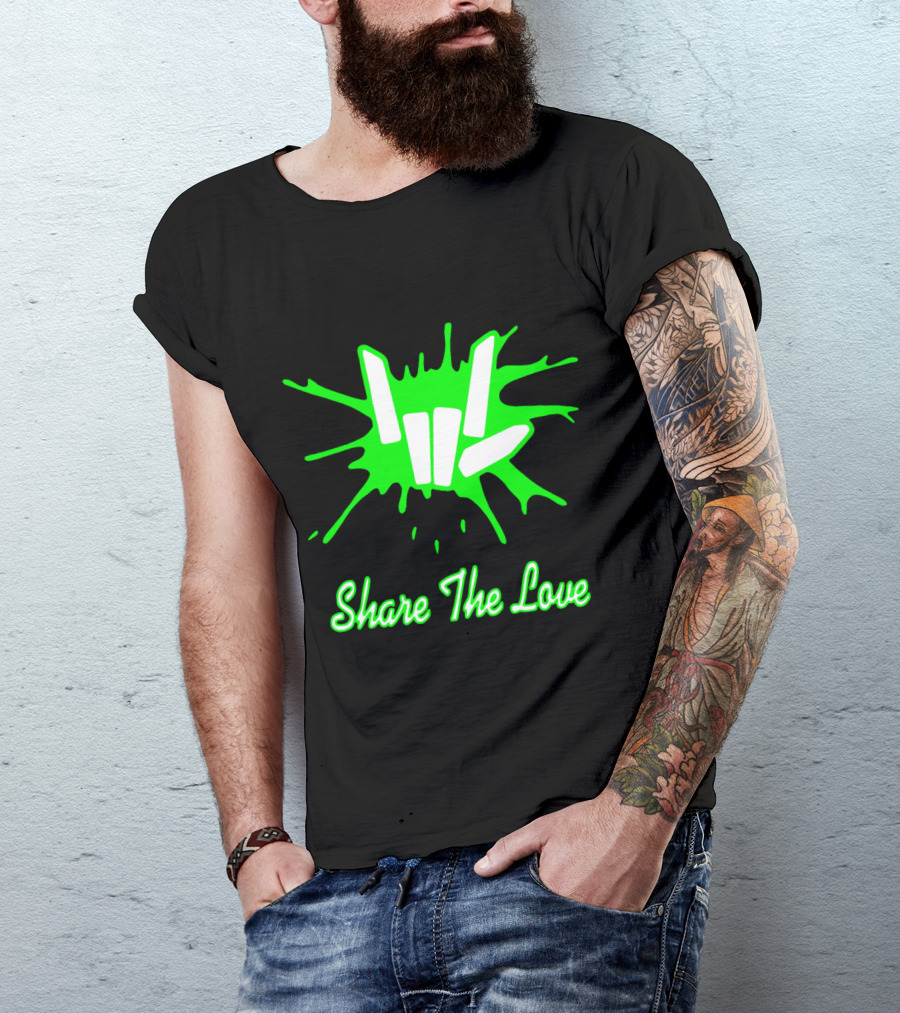 Share The Love Neon Hand T-Shirt