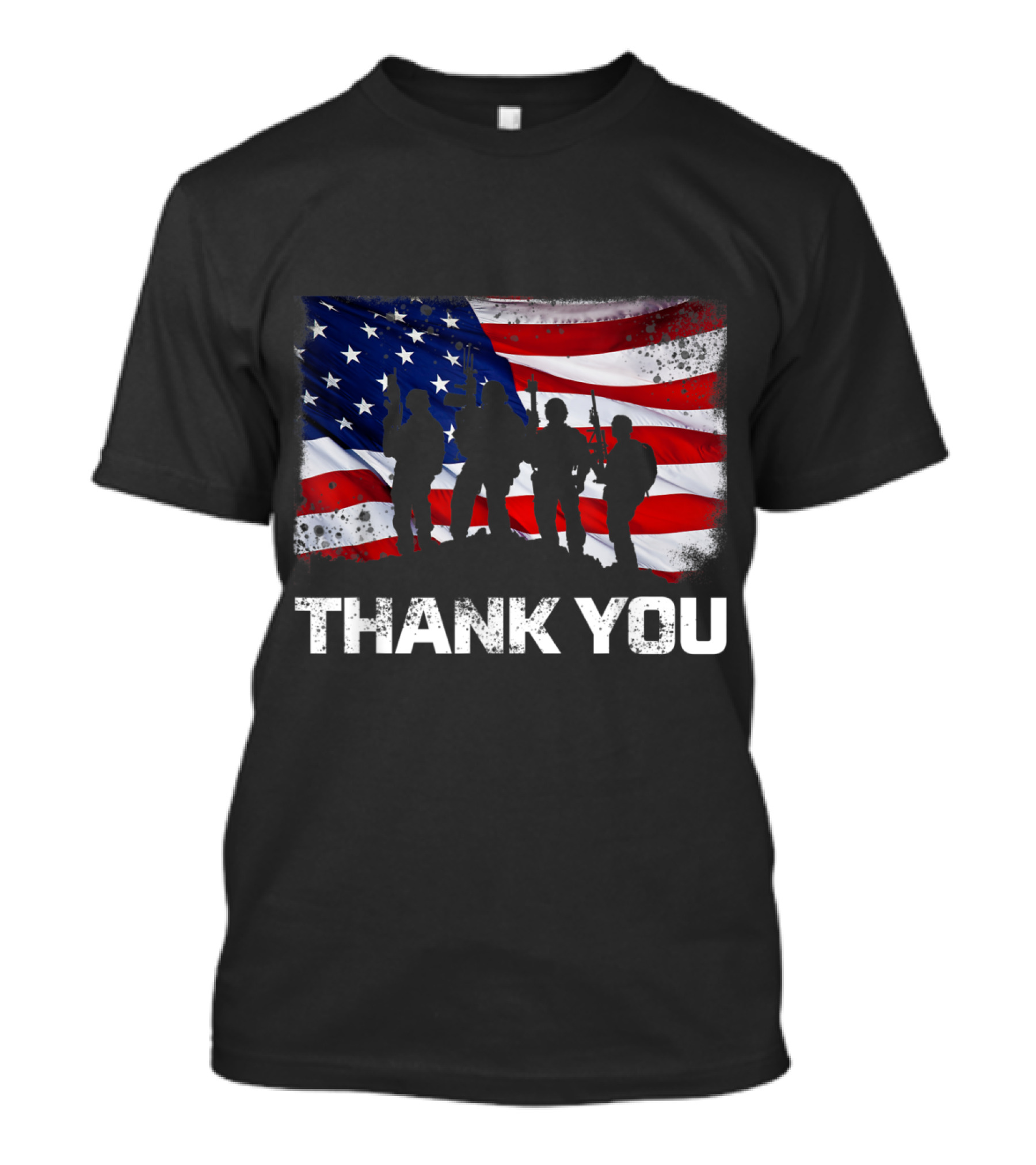 Thank You American Flag Patriotic T-Shirt