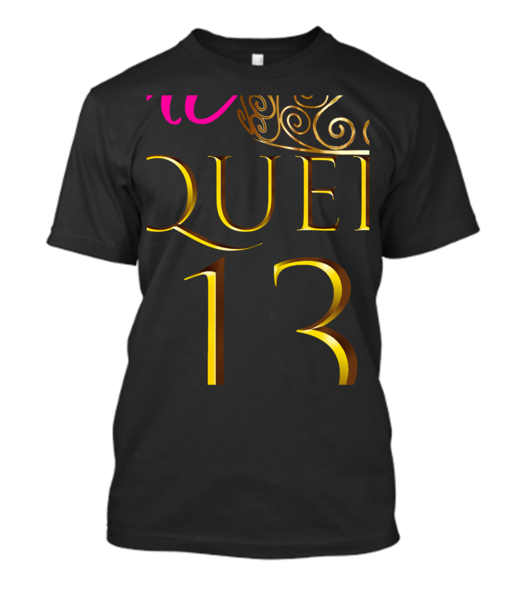 Queen 13 Teen Cute Birthday Party T-Shirt