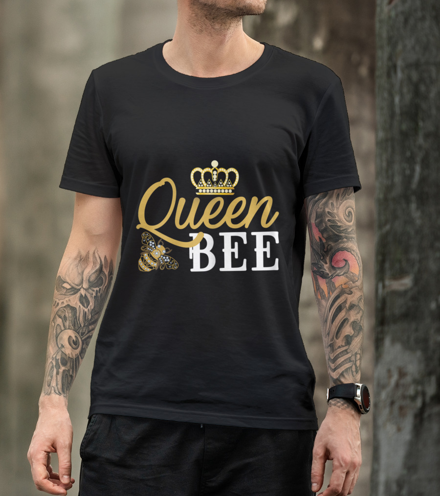 Queen Bee Crown For Woman Beekeeper T-Shirt