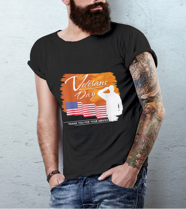 Veterans Day Thank You For Your Service Patriotic Best For Your Friends And Family T-Shirt
