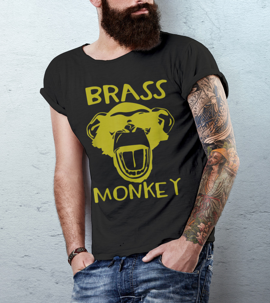 Brass Monkey Bold Stylized Monkey Face T-Shirt