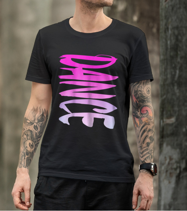 Dance Fun And Colorful Pink Teen Girls T-Shirt