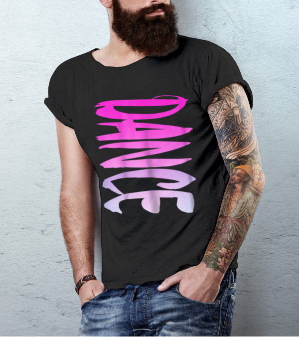Dance Fun And Colorful Pink Teen Girls T-Shirt