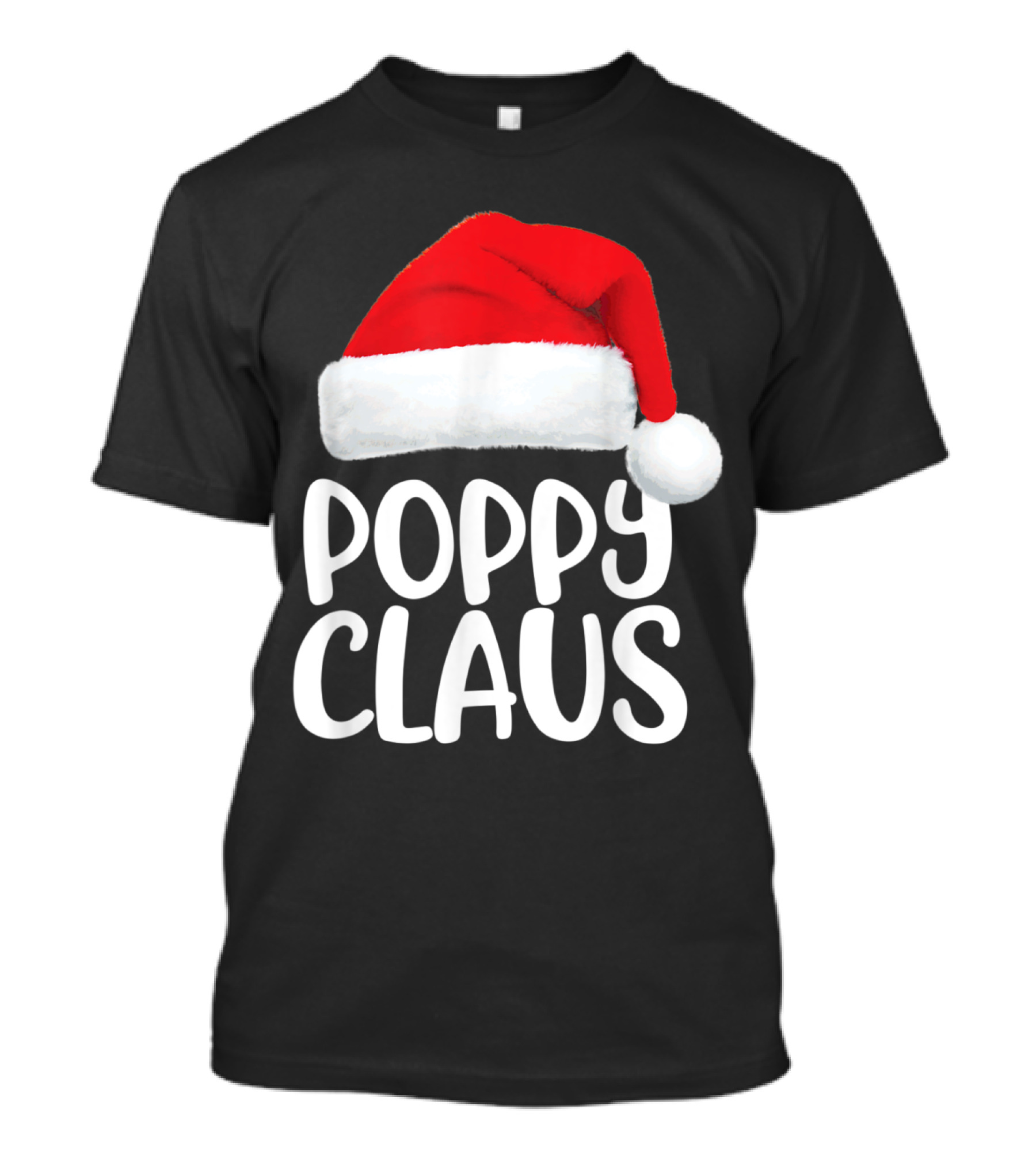 Poppy Claus Santa Hat Christmas T-Shirt