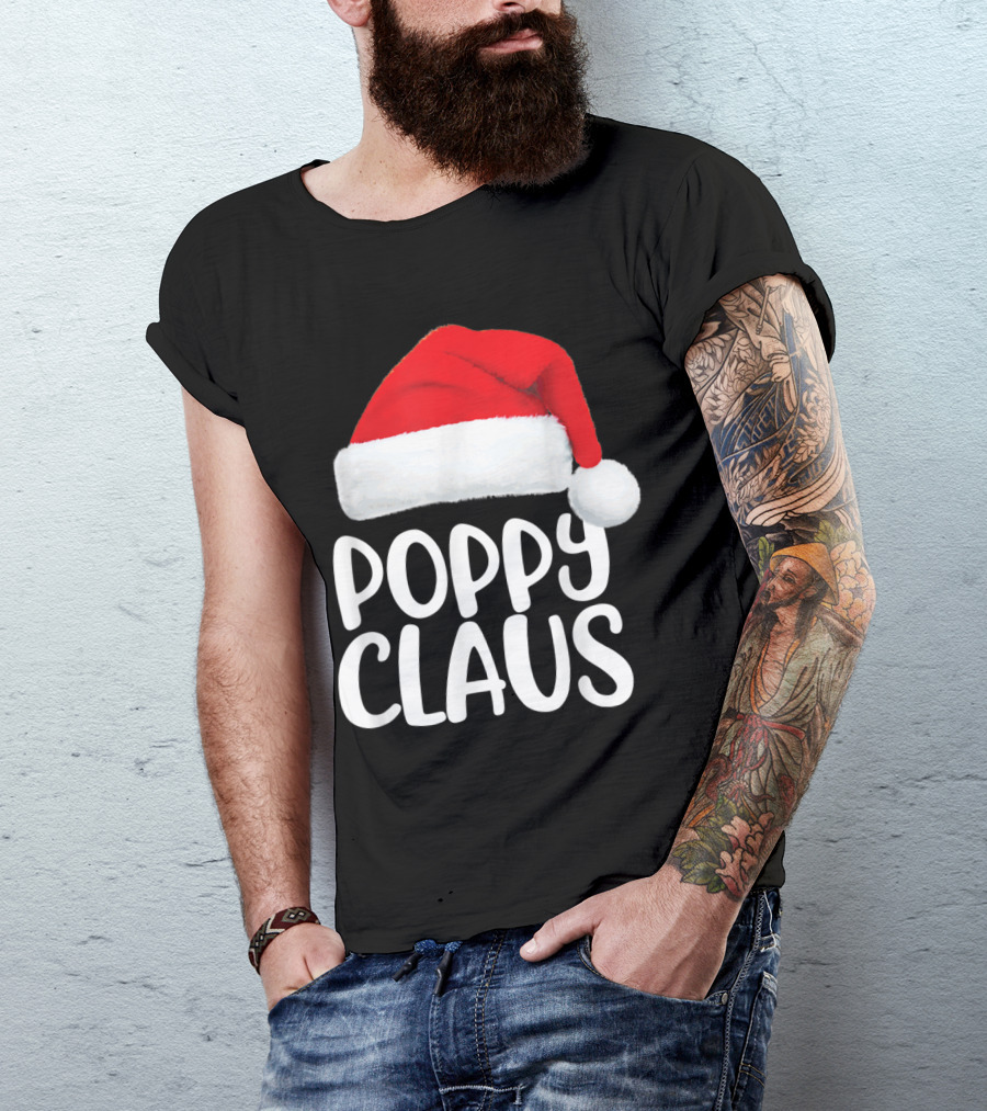 Poppy Claus Santa Hat Christmas T-Shirt