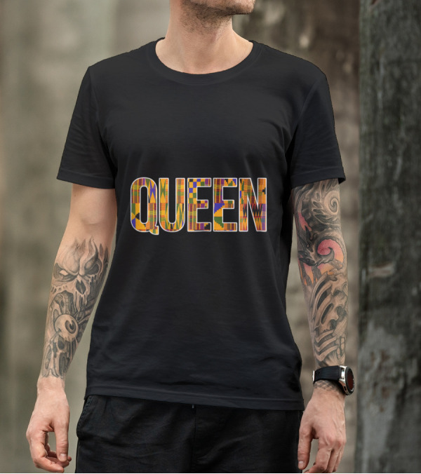 QUEEN African Queen Tribal Kente T-Shirt