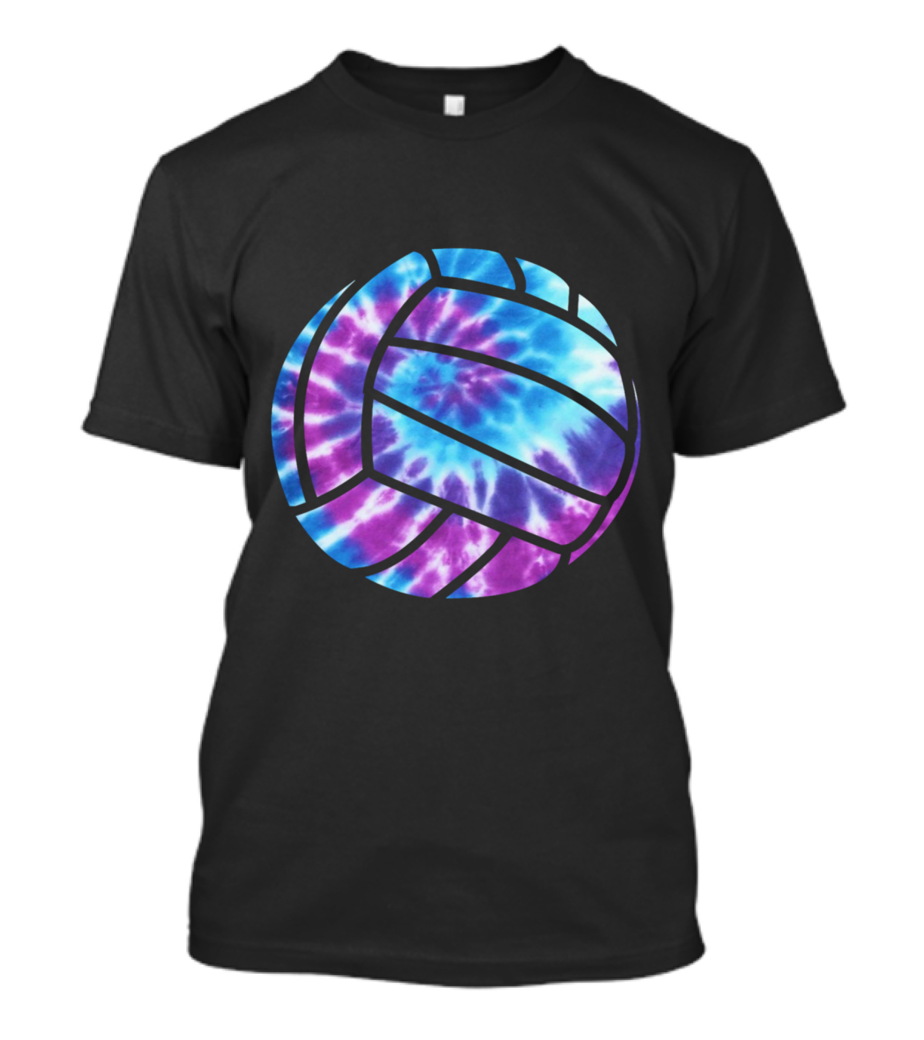Volleyball Tie Dye Blue Purple Teenage Girls Perfect T-Shirt