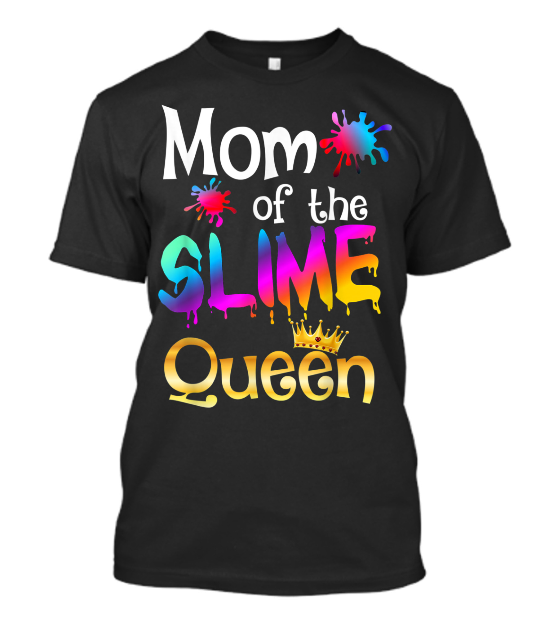 Mom Of The Slime Queen Birthday Matching Party T-Shirt