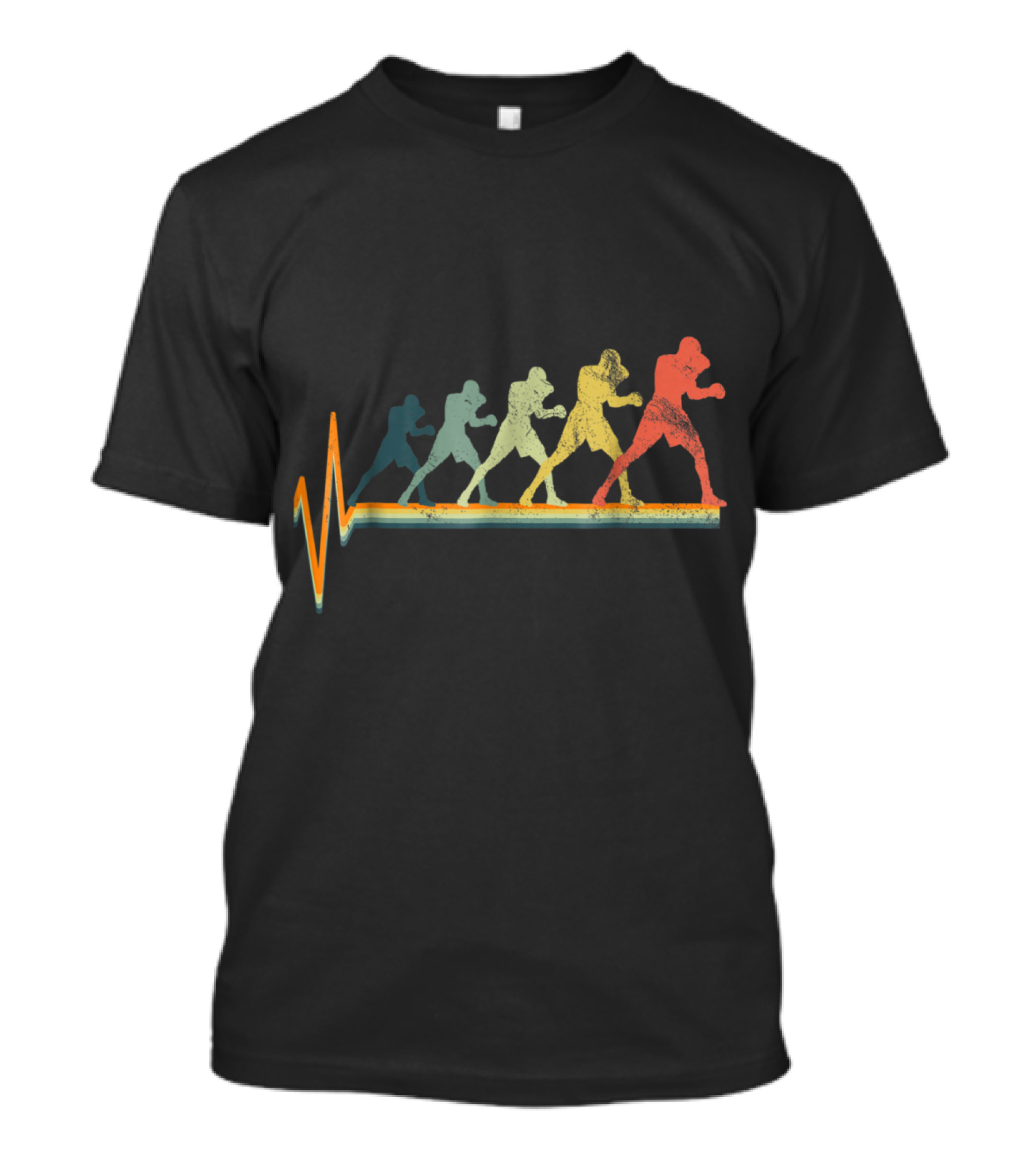 Boxing Heartbeat Evolution Boxer Fight Love T-Shirt