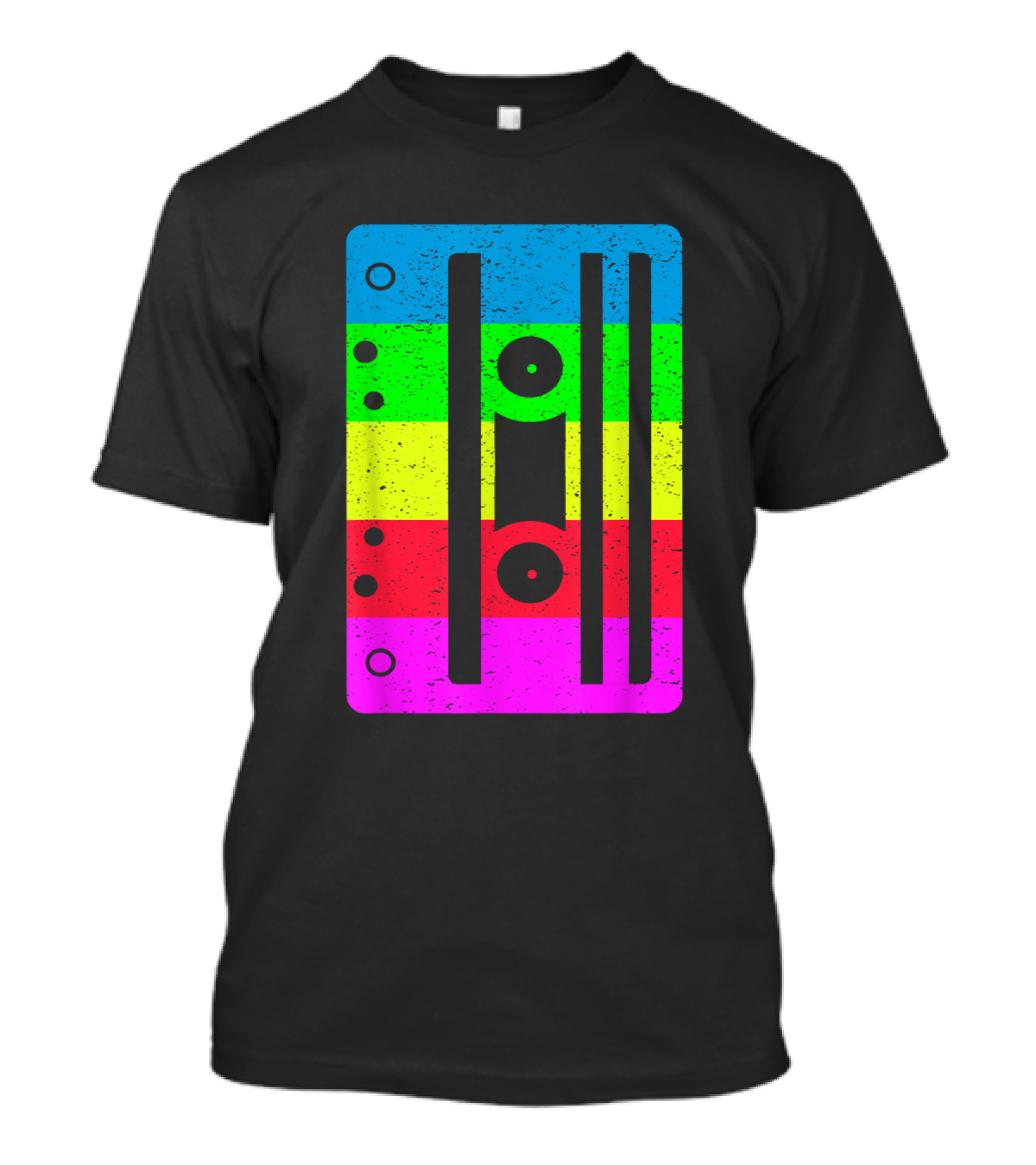 Cassette Tape Rainbow Stripes For Lovers T-Shirt