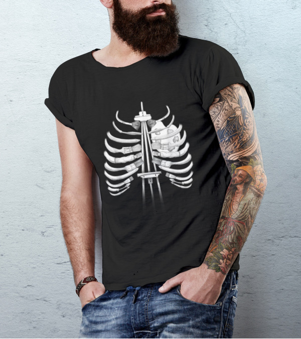 Bones Ribcage With Art Tools I Can Feel It In My Bones T-Shirt