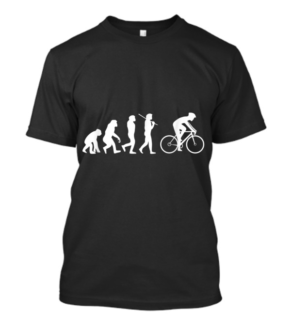 Evolution Of The Cyclist Cycling Bike Progression Steps T-Shirt