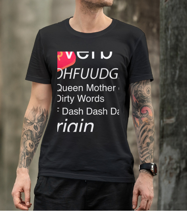 Funny Christmas Fudge Definition Leg Lamp Fragile Queen Mother Of Dirty Words T-Shirt