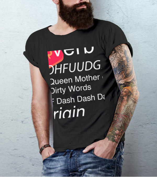 Funny Christmas Fudge Definition Leg Lamp Fragile Queen Mother Of Dirty Words T-Shirt