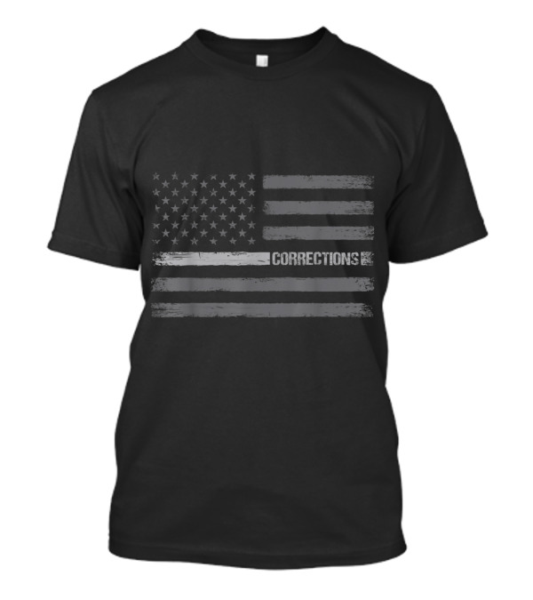 Correctional Officer American Flag Corrections USA T-Shirt