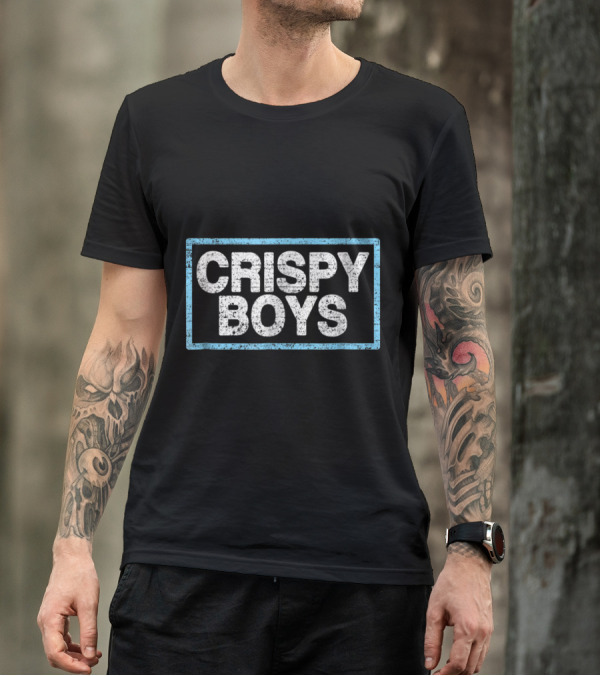 Crispy Boys Vintage Look Beer Party Retro Boxed T-Shirt