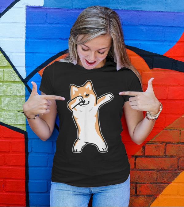 Dog Meme Dabbing Shiba Inu Doge T-Shirt