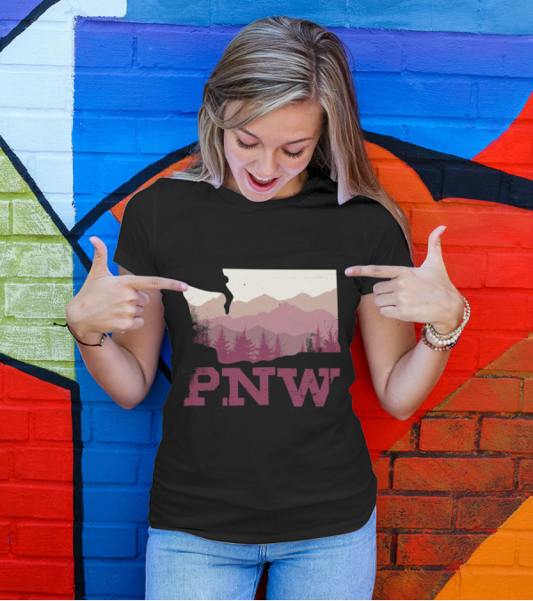 PNW Pacific Northwest Mountain And Forest T-Shirt