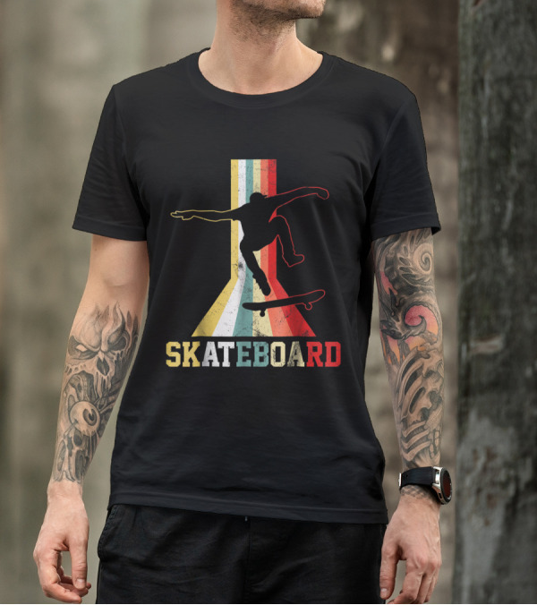 Retro Skateboard Skateboarding Skateboarder T-Shirt