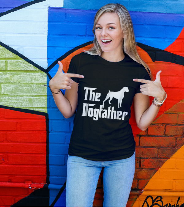 The Dogfather Boxer Dog Lover Boxer T-Shirt