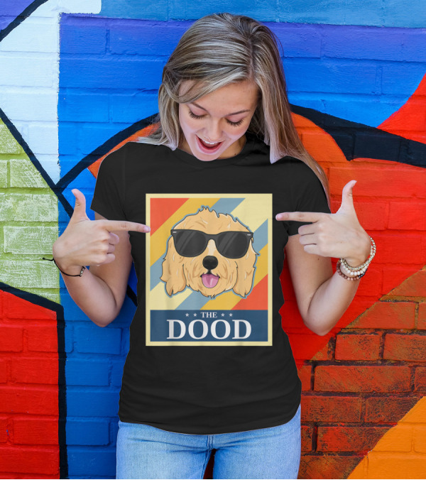 The Dood Goldendoodle Dog Sunglasses Retro Style Vintage T-Shirt