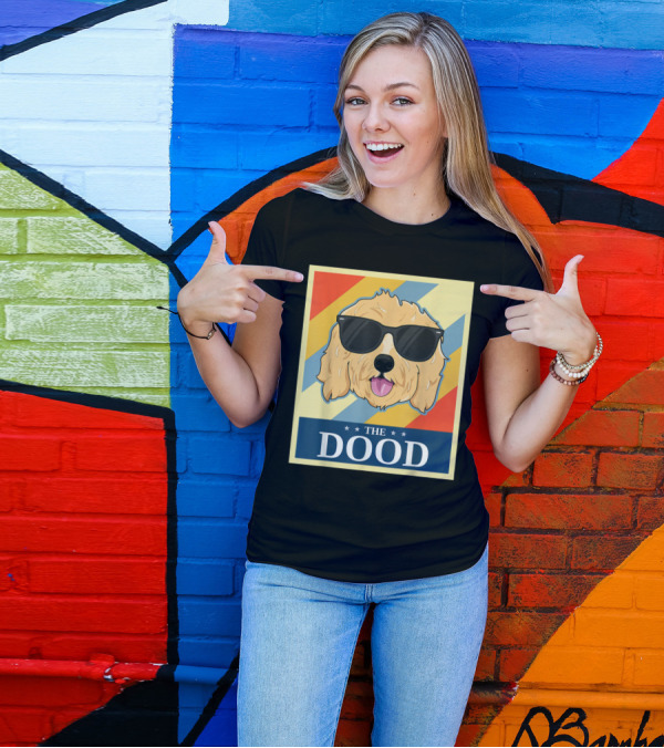 The Dood Goldendoodle Dog Sunglasses Retro Style Vintage T-Shirt