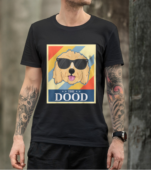 The Dood Goldendoodle Dog Sunglasses Retro Style Vintage T-Shirt