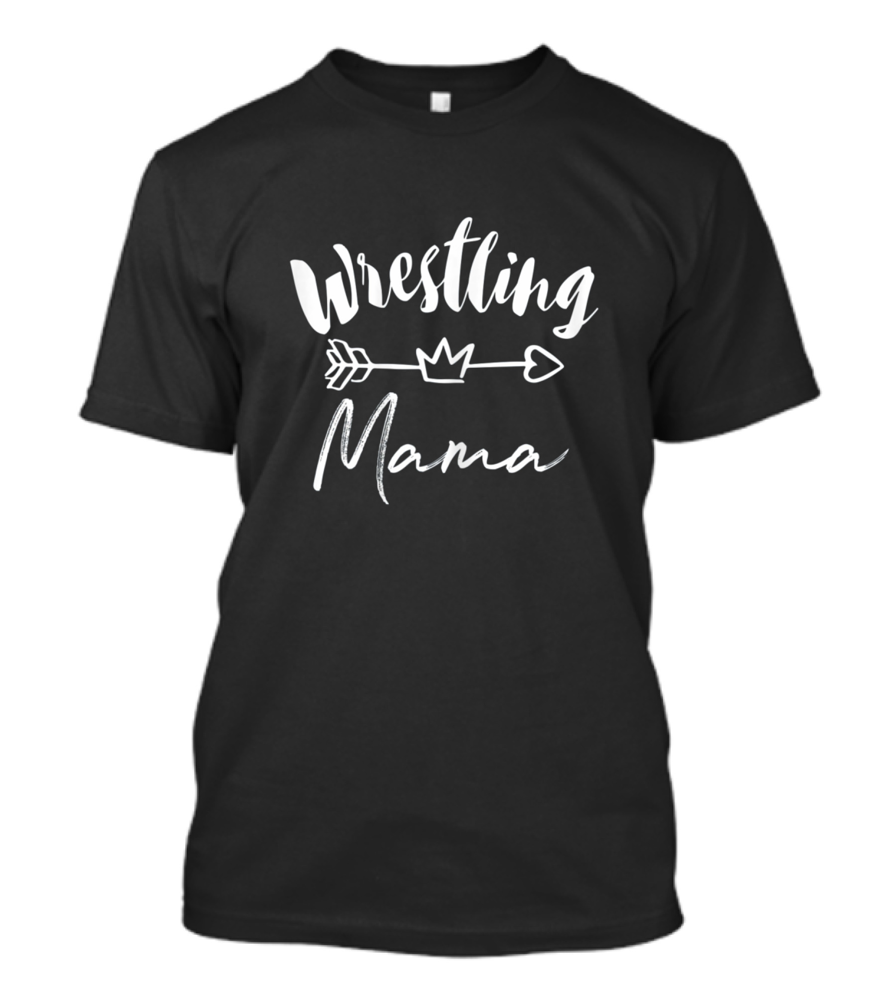 Wrestling Mama Arrow With Crown T-Shirt