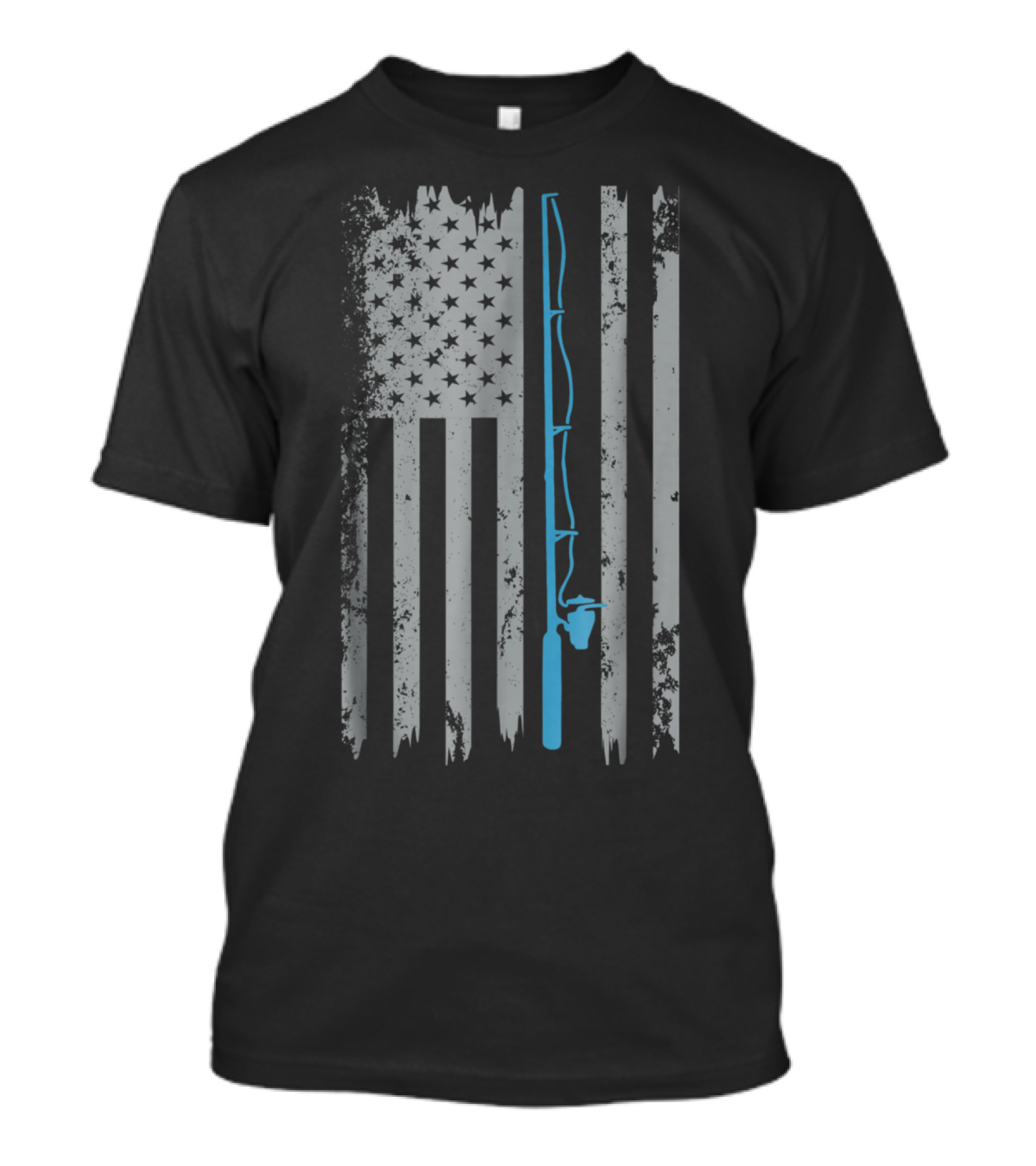 American Flag Fishing T-Shirt