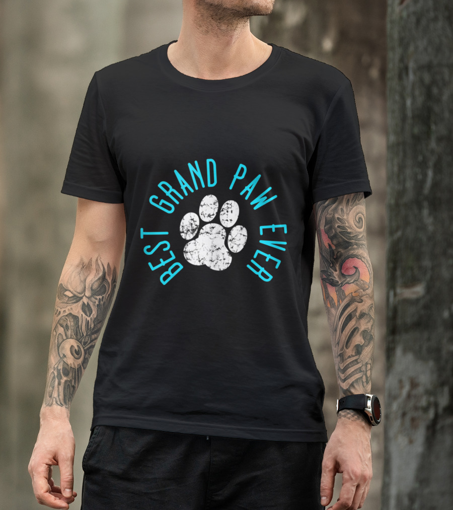 Best Grand Paw Ever Dog Paw Prints T-Shirt