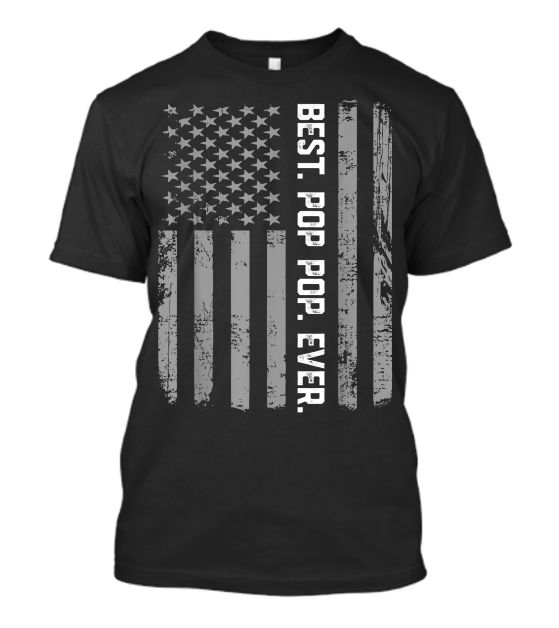 Best Pop Pop Ever Vintage American Flag Papa USA Patriotic T-Shirt