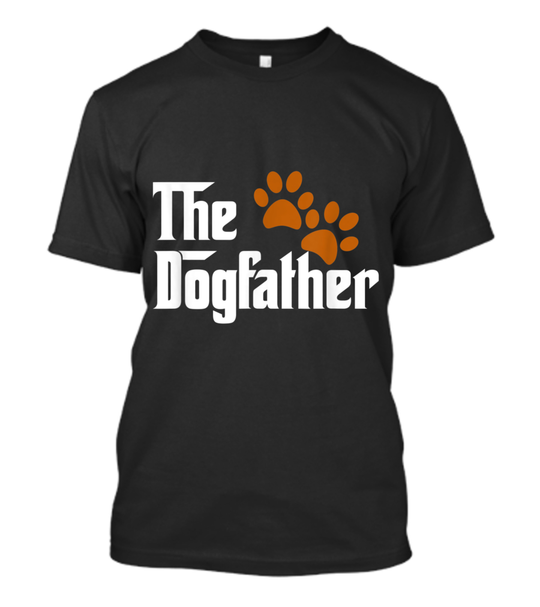 The DogFather Paw Print Cool Dog Dad T-Shirt