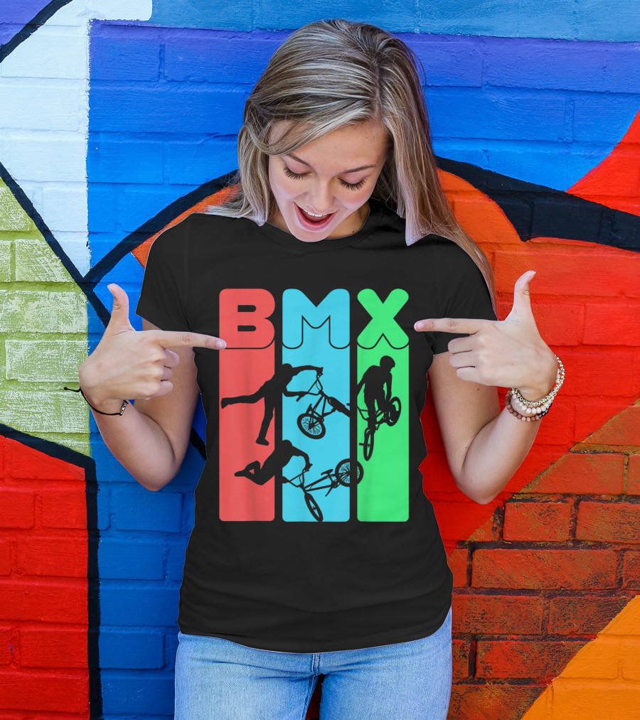 BMX Eat Sleep Repeat Bicycle Funny Motocross T-Shirt