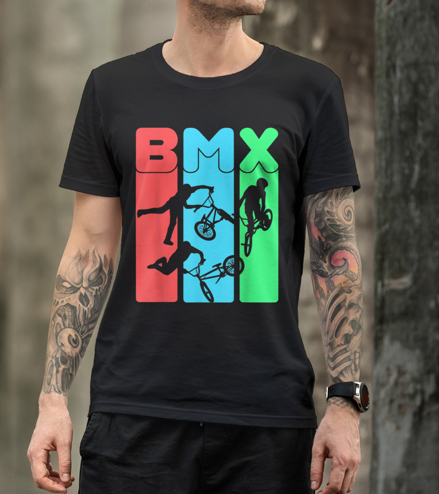 BMX Eat Sleep Repeat Bicycle Funny Motocross T-Shirt