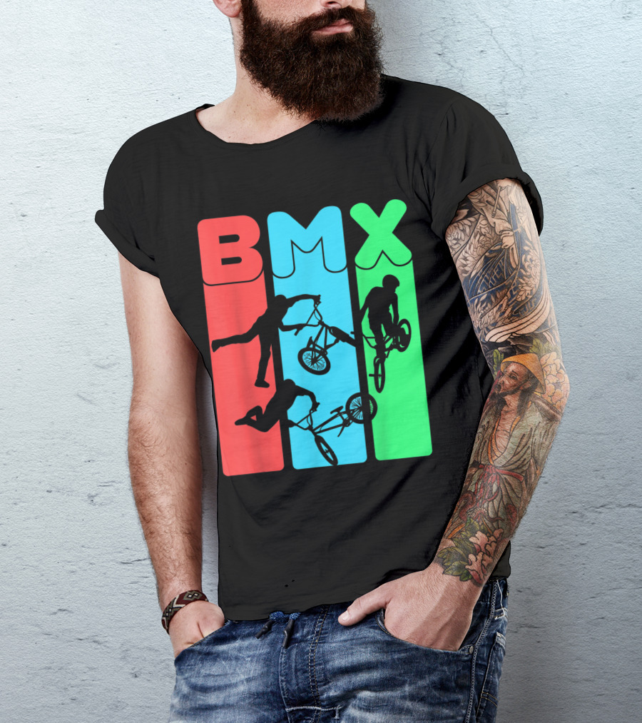 BMX Eat Sleep Repeat Bicycle Funny Motocross T-Shirt