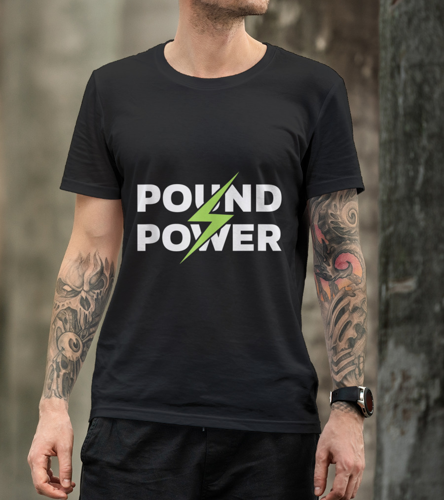 Pound Power Funny Drum Sticks Fitness Class Motivation T-Shirt
