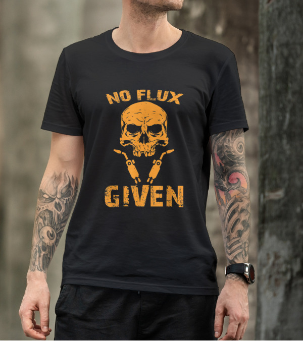 Retro No Flux Given Skull Welding Humor T-Shirt