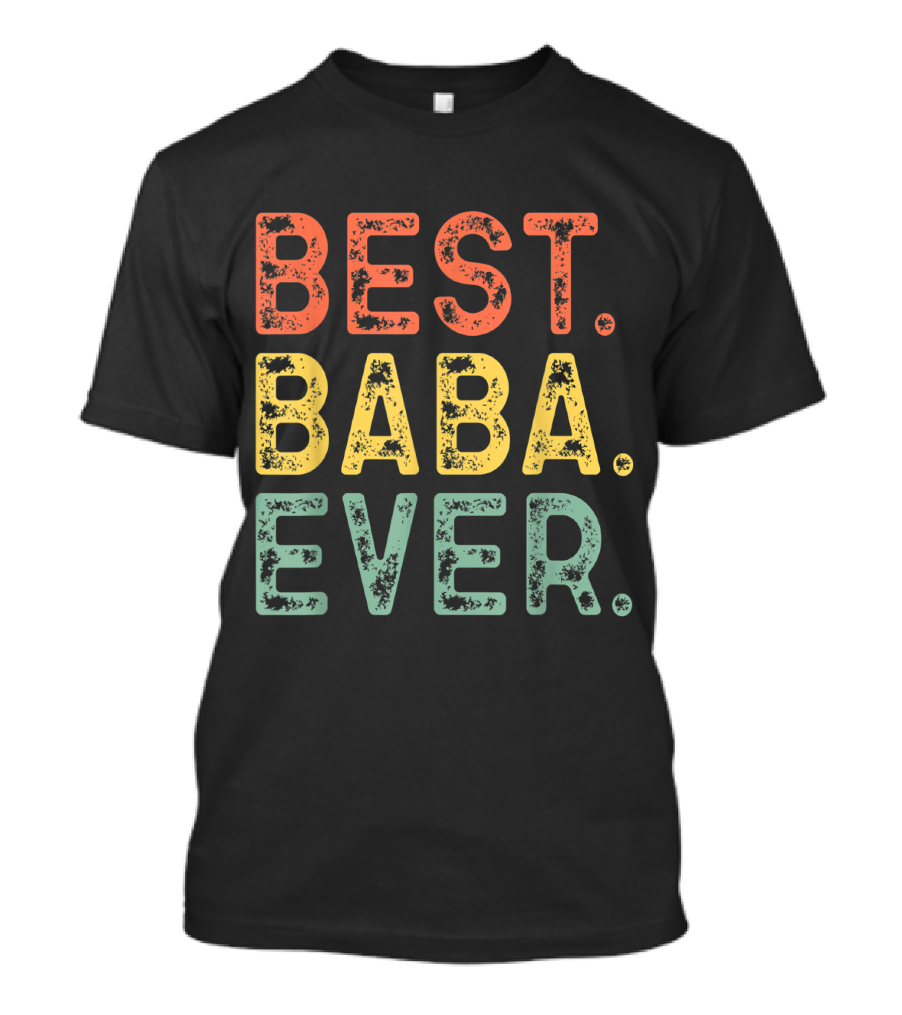Best Baba Ever Funny Cool Retro Distressed Version T-Shirt