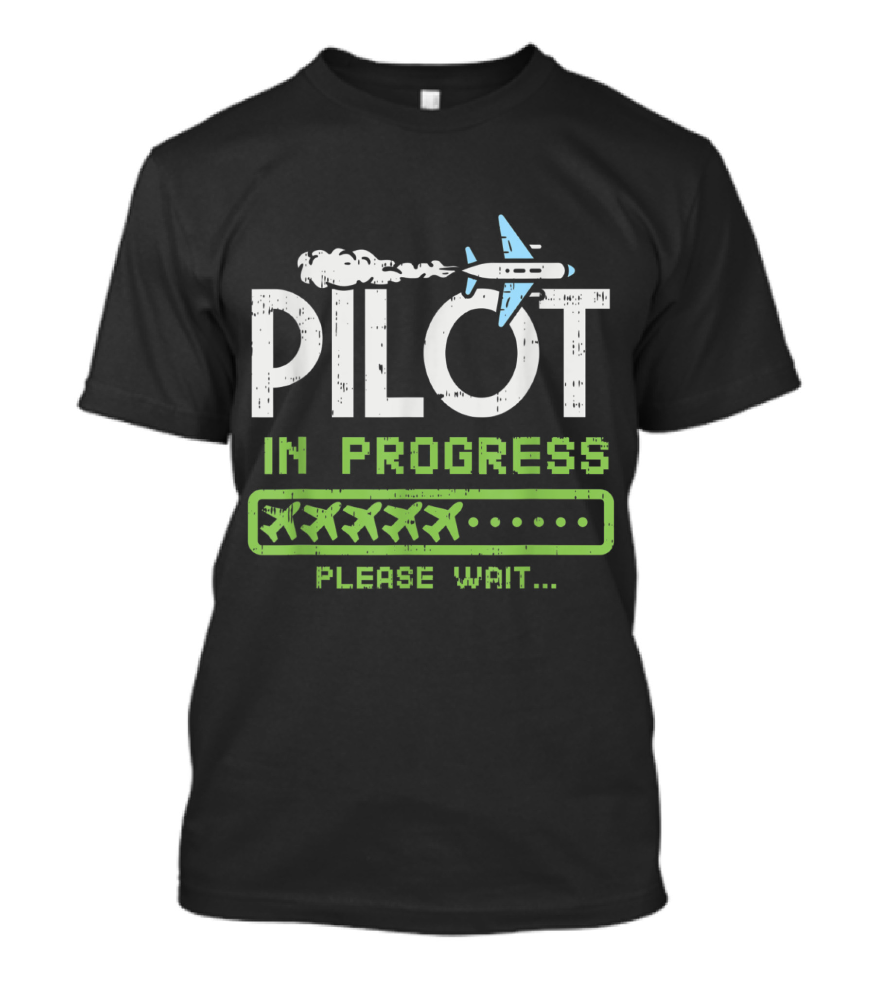 PILOT IN PROGRESS PLEASE WAIT Airplane Lovers Future Pilot Kids T-Shirt