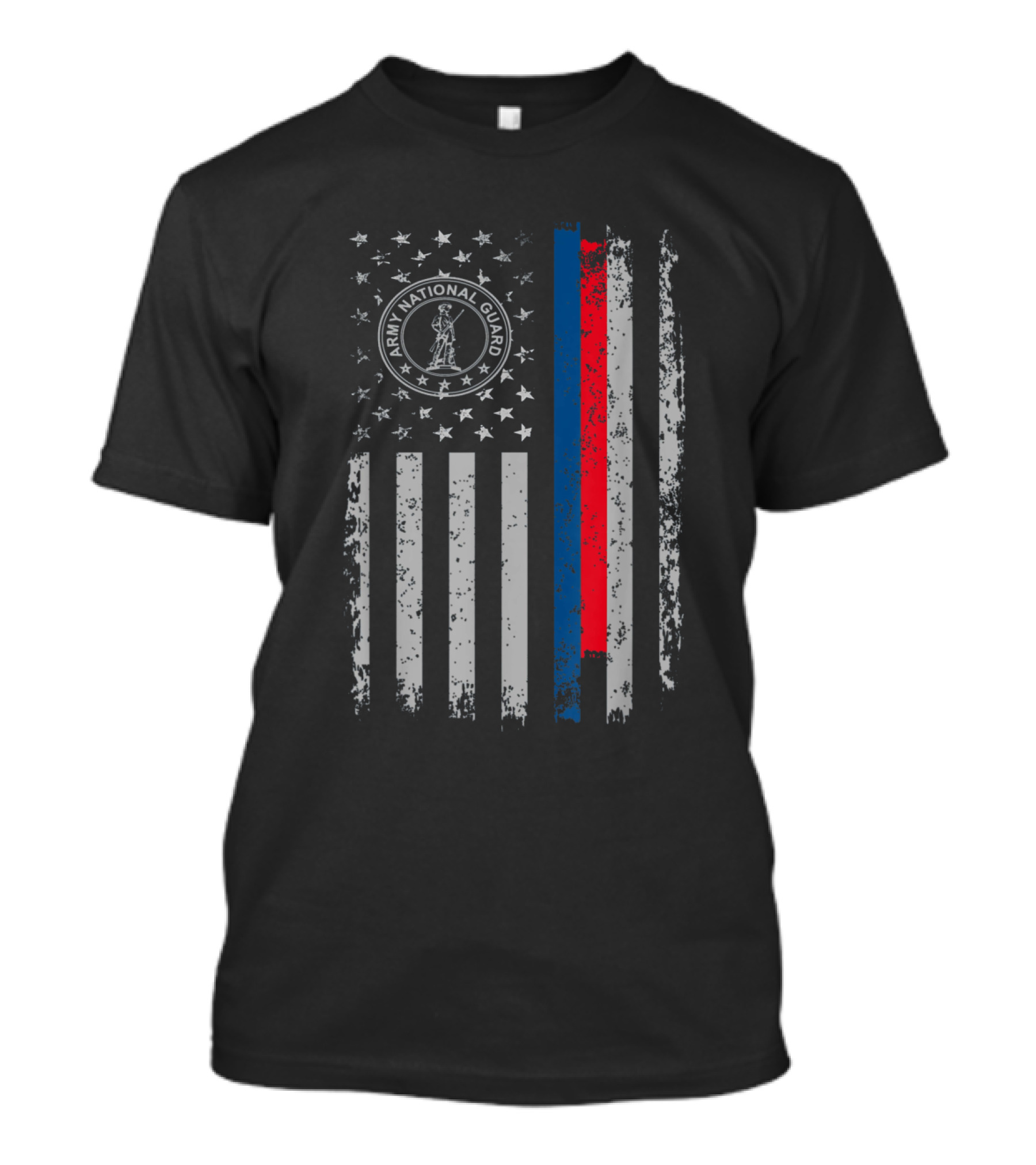 Army National Guard U.S. Flag Vintage T-Shirt