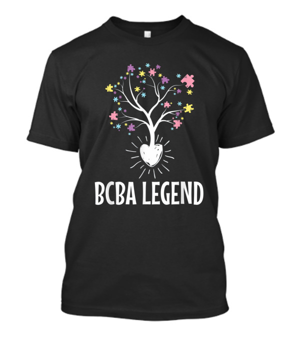 BCBA Legend Puzzle Tree Behavior Analyst T-Shirt